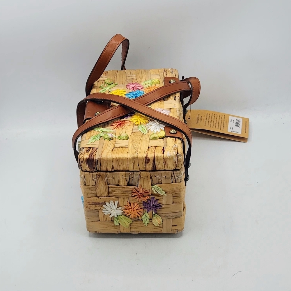Patricia Nash Porcari Box Speciality Woven Basket Bag - Picture 4 of 15